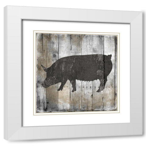 Organically Grown White Modern Wood Framed Art Print with Double Matting by Lewis, Sheldon