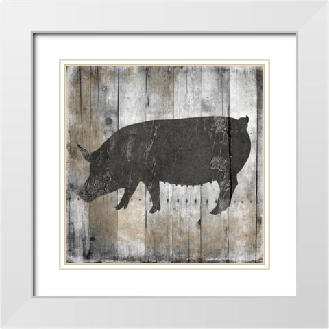 Organically Grown White Modern Wood Framed Art Print with Double Matting by Lewis, Sheldon