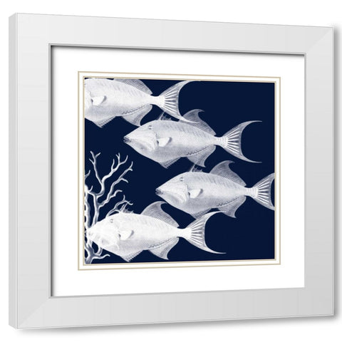 Coastal Symphony White Modern Wood Framed Art Print with Double Matting by Lewis, Sheldon