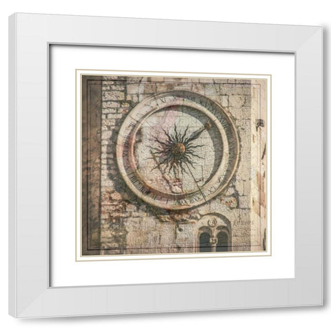 Travel Time 1 White Modern Wood Framed Art Print with Double Matting by Lewis, Sheldon