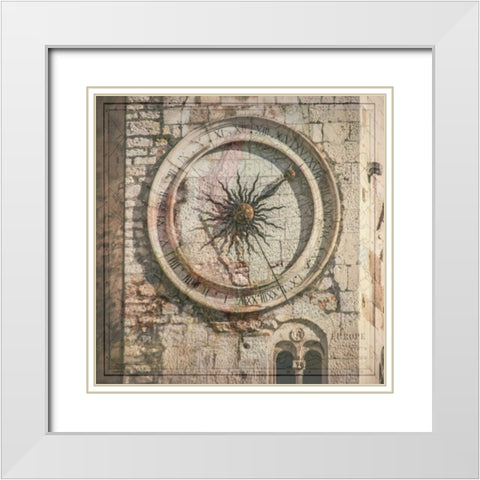 Travel Time 1 White Modern Wood Framed Art Print with Double Matting by Lewis, Sheldon
