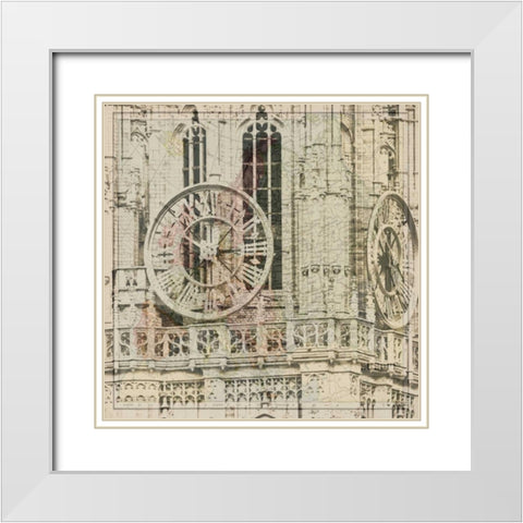 Travel Time 2 White Modern Wood Framed Art Print with Double Matting by Lewis, Sheldon