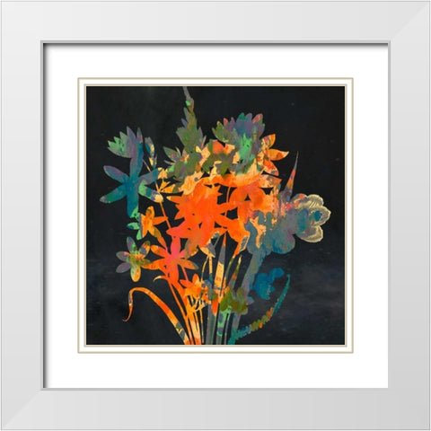 Bright Garden 2 White Modern Wood Framed Art Print with Double Matting by Lewis, Sheldon
