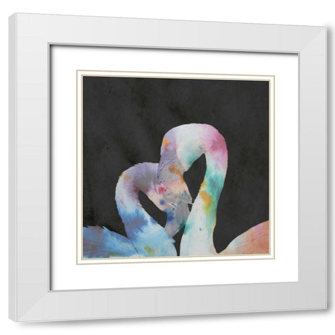 Colomingo 1 White Modern Wood Framed Art Print with Double Matting by Lewis, Sheldon