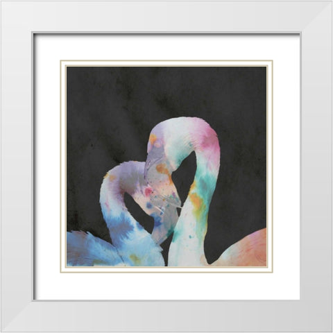 Colomingo 1 White Modern Wood Framed Art Print with Double Matting by Lewis, Sheldon