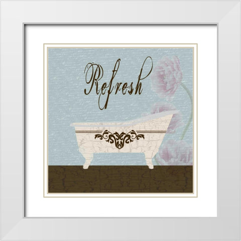 Refresh Mocha White Modern Wood Framed Art Print with Double Matting by Lewis, Sheldon