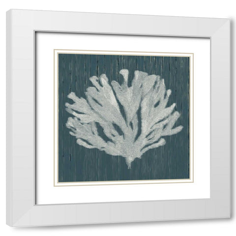 Pure Coastal White Modern Wood Framed Art Print with Double Matting by Lewis, Sheldon