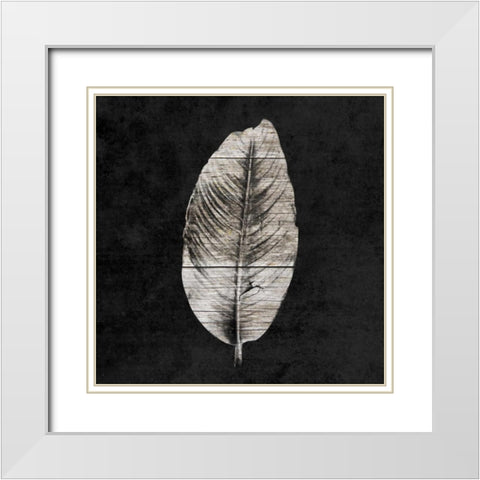 Leaf By The Spirit White Modern Wood Framed Art Print with Double Matting by Lewis, Sheldon