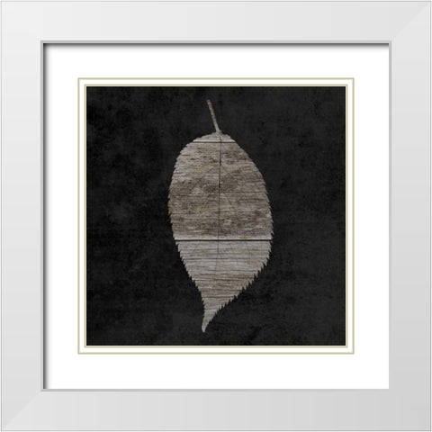 Leaf By The Spirit 2 White Modern Wood Framed Art Print with Double Matting by Lewis, Sheldon