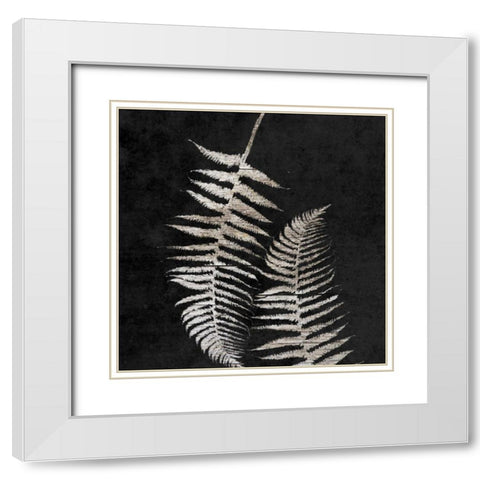 Leaf In The Moment 1 White Modern Wood Framed Art Print with Double Matting by Lewis, Sheldon