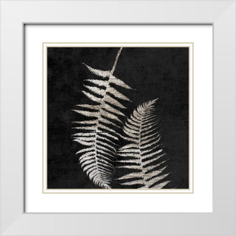 Leaf In The Moment 1 White Modern Wood Framed Art Print with Double Matting by Lewis, Sheldon