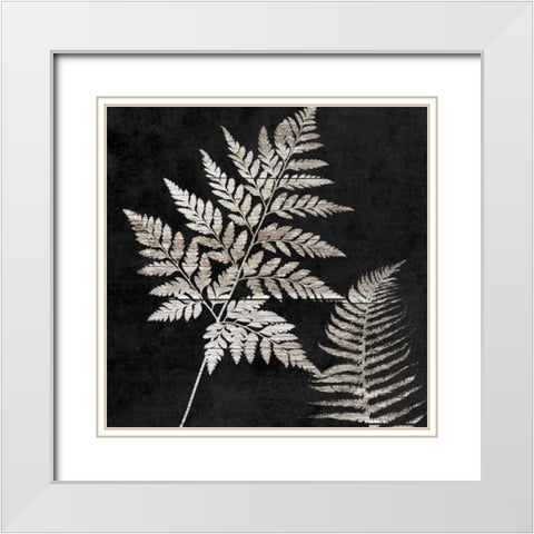 Leaf In The Moment 2 White Modern Wood Framed Art Print with Double Matting by Lewis, Sheldon