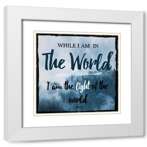 John White Modern Wood Framed Art Print with Double Matting by Lewis, Sheldon