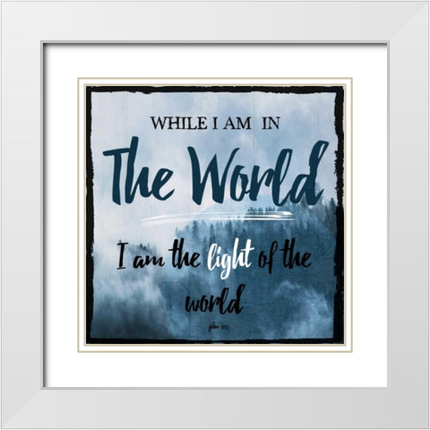 John White Modern Wood Framed Art Print with Double Matting by Lewis, Sheldon