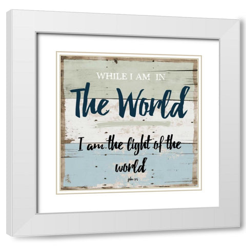 andReligious Wood 2 White Modern Wood Framed Art Print with Double Matting by Lewis, Sheldon