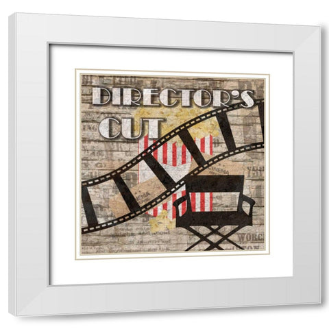 Directors Cut White Modern Wood Framed Art Print with Double Matting by Lewis, Sheldon