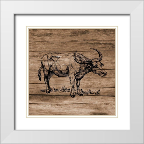 Running Wild 2 White Modern Wood Framed Art Print with Double Matting by Lewis, Sheldon