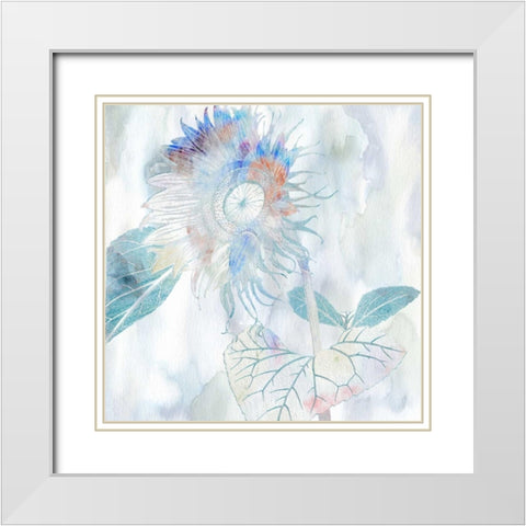 Paint Sector White Modern Wood Framed Art Print with Double Matting by Lewis, Sheldon