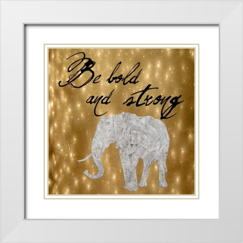 Bold White Modern Wood Framed Art Print with Double Matting by Lewis, Sheldon
