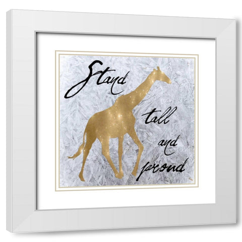 Proud White Modern Wood Framed Art Print with Double Matting by Lewis, Sheldon