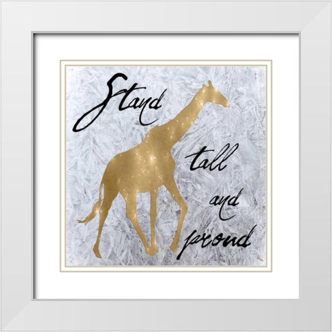 Proud White Modern Wood Framed Art Print with Double Matting by Lewis, Sheldon