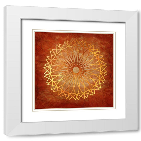 Paradigm Shift 2 White Modern Wood Framed Art Print with Double Matting by Lewis, Sheldon