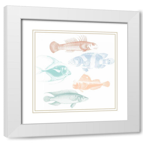 Deep Sea Adventure 1 White Modern Wood Framed Art Print with Double Matting by Lewis, Sheldon