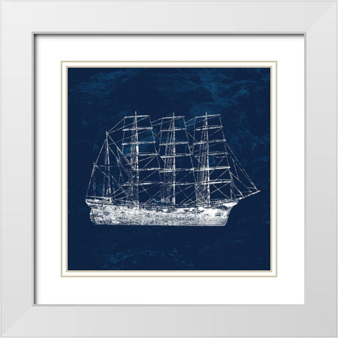 Travel The Coast White Modern Wood Framed Art Print with Double Matting by Lewis, Sheldon