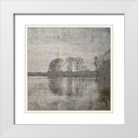 Hike Hunt Fish White Modern Wood Framed Art Print with Double Matting by Lewis, Sheldon