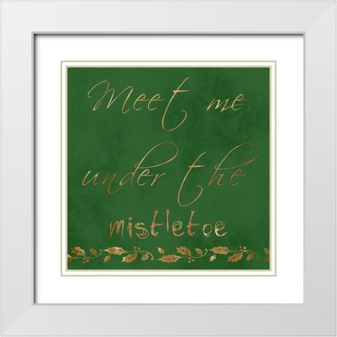 Meet Me White Modern Wood Framed Art Print with Double Matting by Lewis, Sheldon