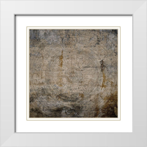 The World Awaits White Modern Wood Framed Art Print with Double Matting by Lewis, Sheldon