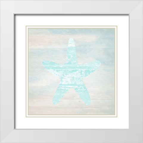 At The Beach House White Modern Wood Framed Art Print with Double Matting by Lewis, Sheldon