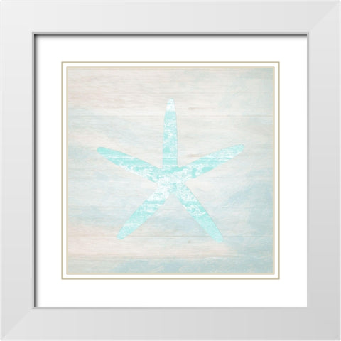 At The Beach House 2 White Modern Wood Framed Art Print with Double Matting by Lewis, Sheldon