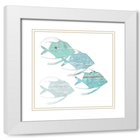 Boat House White Modern Wood Framed Art Print with Double Matting by Lewis, Sheldon