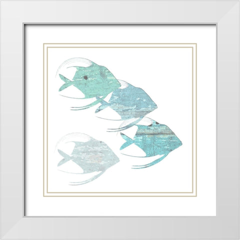 Boat House White Modern Wood Framed Art Print with Double Matting by Lewis, Sheldon