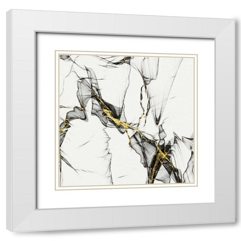 A and G1 White Modern Wood Framed Art Print with Double Matting by Lewis, Sheldon