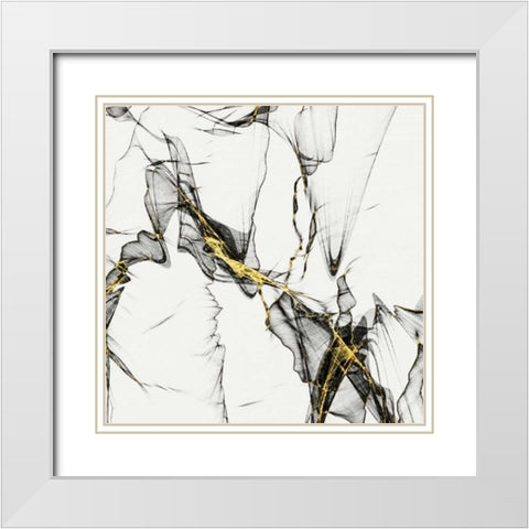 A and G1 White Modern Wood Framed Art Print with Double Matting by Lewis, Sheldon