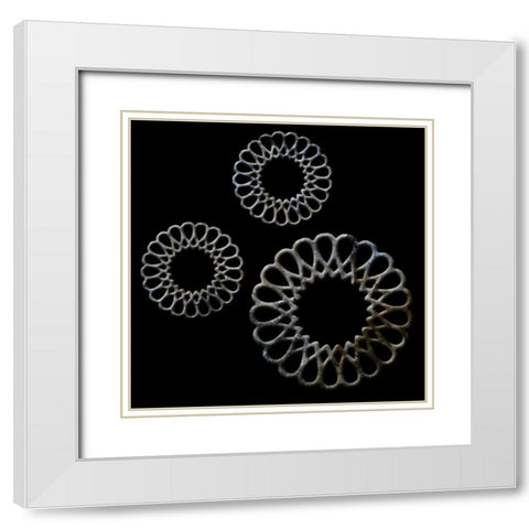 Morden Design White Modern Wood Framed Art Print with Double Matting by Lewis, Sheldon