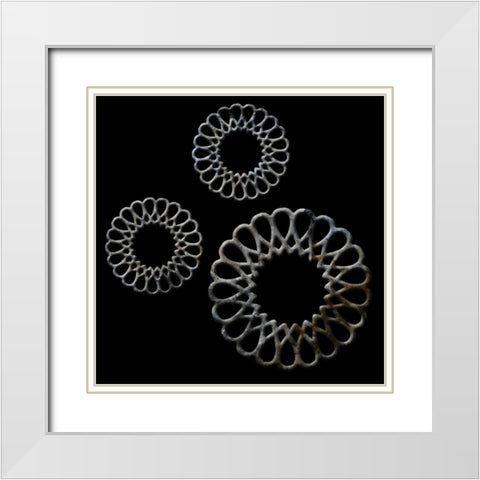 Morden Design White Modern Wood Framed Art Print with Double Matting by Lewis, Sheldon
