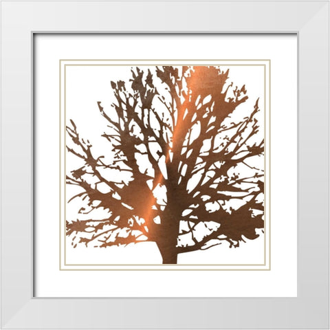 Tree of Wisdom 1 White Modern Wood Framed Art Print with Double Matting by Lewis, Sheldon