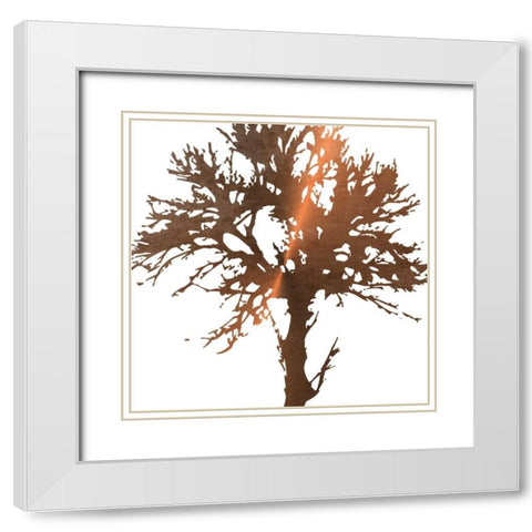 Tree of Wisdom 2 White Modern Wood Framed Art Print with Double Matting by Lewis, Sheldon