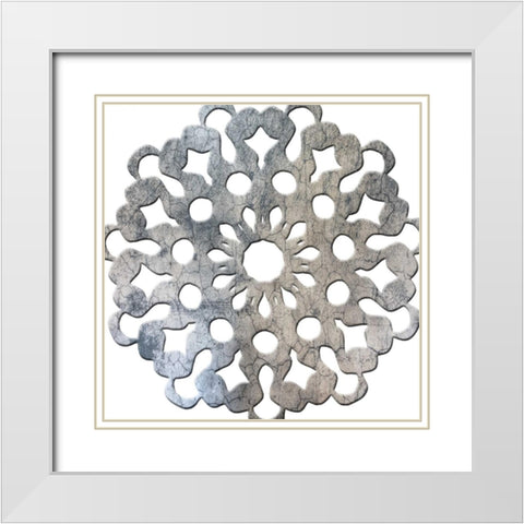 Traditional Geo 2 White Modern Wood Framed Art Print with Double Matting by Lewis, Sheldon
