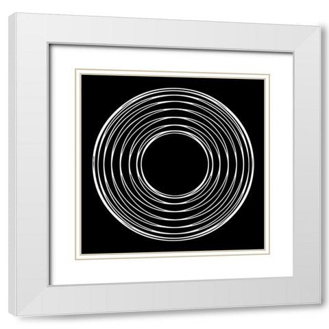 Retrospect 1 White Modern Wood Framed Art Print with Double Matting by Lewis, Sheldon