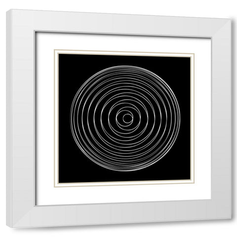 Retrospect 2 White Modern Wood Framed Art Print with Double Matting by Lewis, Sheldon