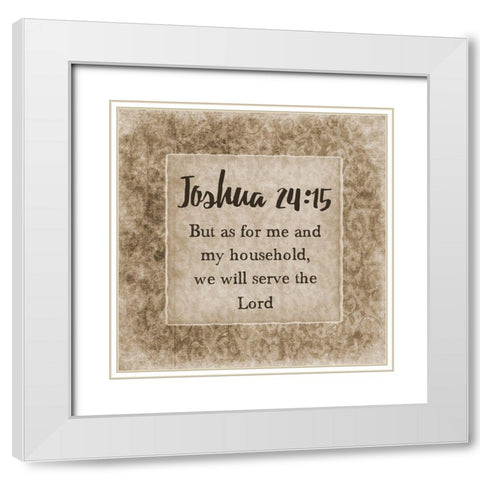 My Household White Modern Wood Framed Art Print with Double Matting by Lewis, Sheldon