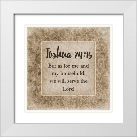 My Household White Modern Wood Framed Art Print with Double Matting by Lewis, Sheldon