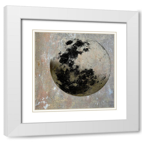 Fly Me To The Moon White Modern Wood Framed Art Print with Double Matting by Lewis, Sheldon