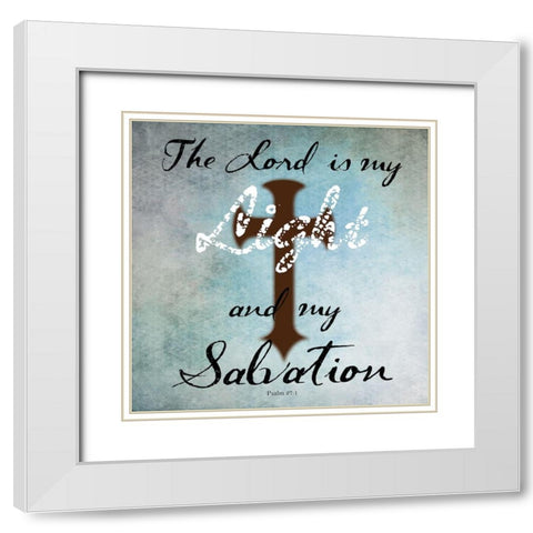 Light Of The World White Modern Wood Framed Art Print with Double Matting by Lewis, Sheldon