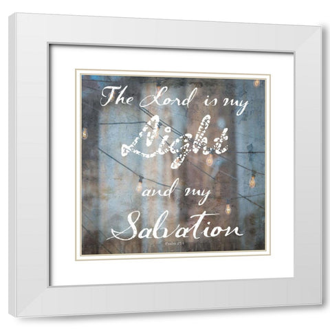 Light Of The World White Modern Wood Framed Art Print with Double Matting by Lewis, Sheldon