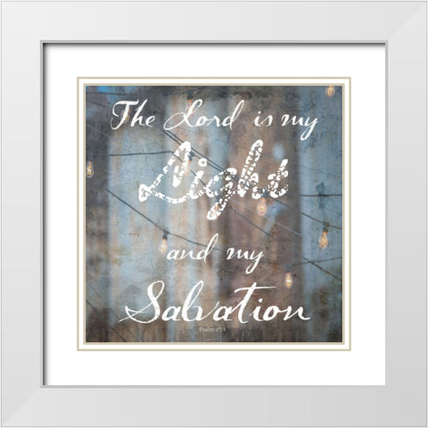Light Of The World White Modern Wood Framed Art Print with Double Matting by Lewis, Sheldon